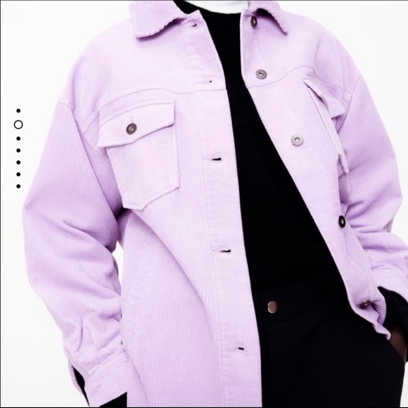 Retro Zara Purple Corduroy Over Shirt - Picture 3 of 7